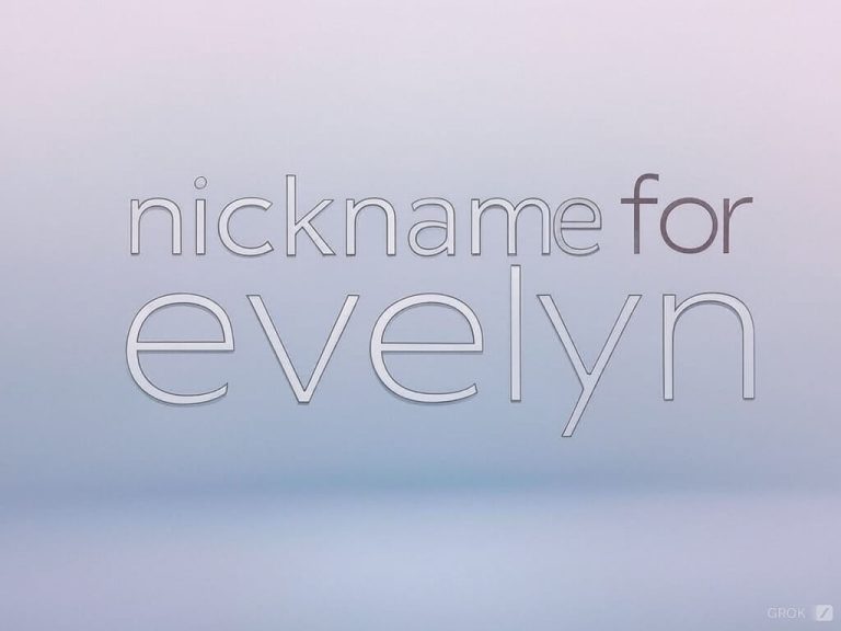 nicknames for evelyn