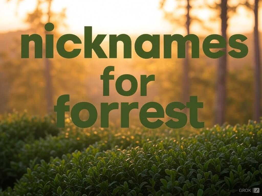 forrest ncknames